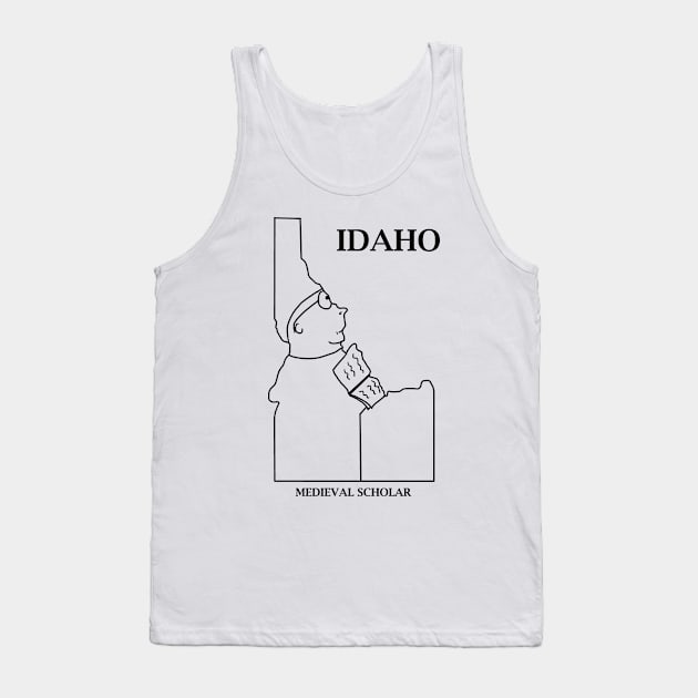 A funny map of Idaho Tank Top by percivalrussell